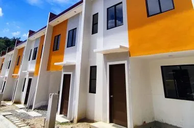 Exterior photo of finished townhouse row